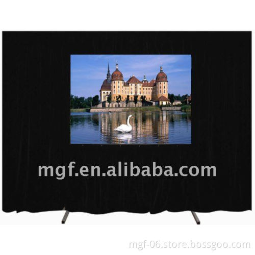 Large Stage Fast Folding projector Screen with Drapes/Rear Projction screen film
